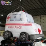 Personalized 2 2x1 6 Meters Inflatable Ambulance For Children Education Hanging-dec Cartoon Balloon Display Toys - 4