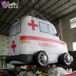 Personalized 2 2x1 6 Meters Inflatable Ambulance For Children Education Hanging-dec Cartoon Balloon Display Toys - 5