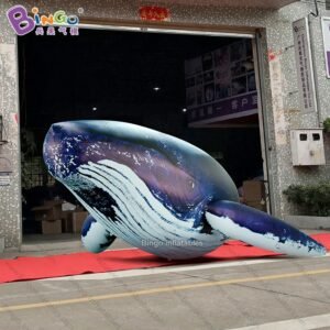 Personalized 20 Feet Outdoors Pvc Giant Inflatable Whale Air Sealed Blue 6m Long Toys - 2