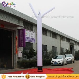 Personalized 20 Feet White Inflatable Flying Kite Tube 6 Meters Float Custom Toy - 2
