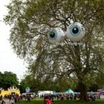 Personalized 2m Inflatable Giant Eyeball Cute Eye Big For Decoration Toys