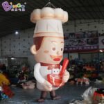 Personalized 3 5m High Hanging Inflatable Chef Cartoon Character 11 5 Feet Giant Toy - 2