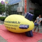 Personalized 3 Meters Inflatable Aircraft For Advertising Pvc Airship Balloon Display Toys - 3