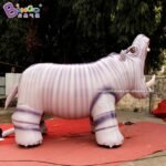 Personalized 3m Height Pvc Giant Inflatable Hippo Big Hippopotamus Toys - 4