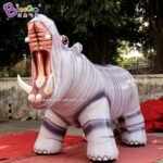Personalized 3m Height Pvc Giant Inflatable Hippo Big Hippopotamus Toys - 5