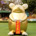 Personalized 3m Height Inflatable Mouse Mascot Giant Rat Toys - 5