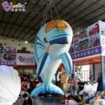 Personalized 5 Meters Length Giant Inflatable Dolphin Pvc Material Vivid Air Sealed For Decoration Toys - 6