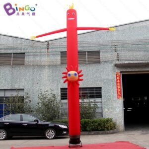 Personalized 6 Meters Red Air Dancer Inflatable Car Wash Advertising Toys - 2