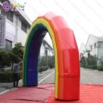 Personalized 6x4 Meters Pvc Inflatable Rainbow Arch Custom Advertising Toys - 4