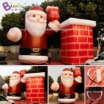 Personalized 7 5m Height Inflatable Christmas Figures Santa Claus Toys - 6