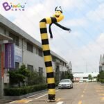 Personalized 8 Meters Bee Inflatable Air Dancer Sky Dancing Man Animal Toys - 3