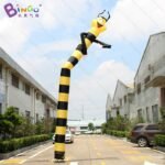 Personalized 8 Meters Bee Inflatable Air Dancer Sky Dancing Man Animal Toys - 4