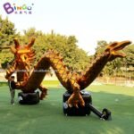Personalized 8x3 5 Meters Inflatable Dragon Game Character Giant Golden Toys - 2