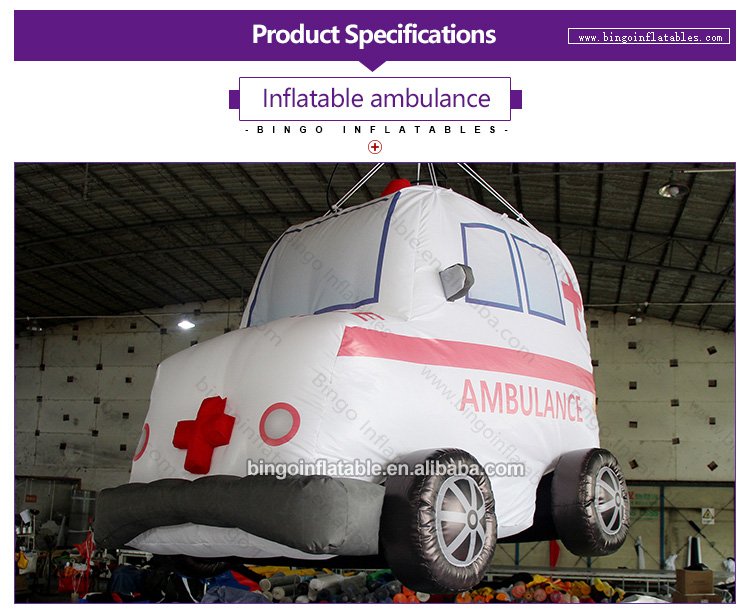 Customizable Childrens Educational Inflatable Ambulance Toy 22x16m Cartoon Balloon Display For Interactive Learning - 1 Customizable Childrens Educational Inflatable Ambulance Toy 22x16m Cartoon Balloon Display For Interactive Learning - 1