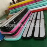 Pink Color Inflatable Air Beam For Training 300x40x20cm Balance Folding Mat Gymnastics Mini Size - 2