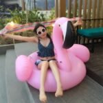 Pink Inflatable Flamingo Giant Swan Ride-on Pool Toy Float Swim Ring Holiday Beach Island Water Fun Party Toys - 3