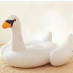 Pink Inflatable Flamingo Giant Swan Ride-on Pool Toy Float Swim Ring Holiday Beach Island Water Fun Party Toys - 5