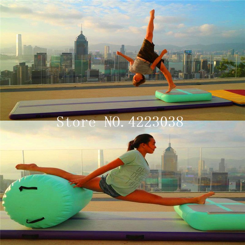 Pink Inflatable Gymnastic Air Block 10cm Thickness Perfect For Training And Fitness - 8