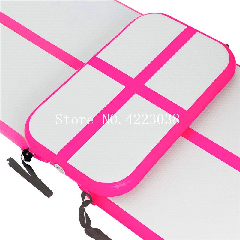 Pink Inflatable Gymnastic Air Block 10cm Thickness Perfect For Training And Fitness - 9