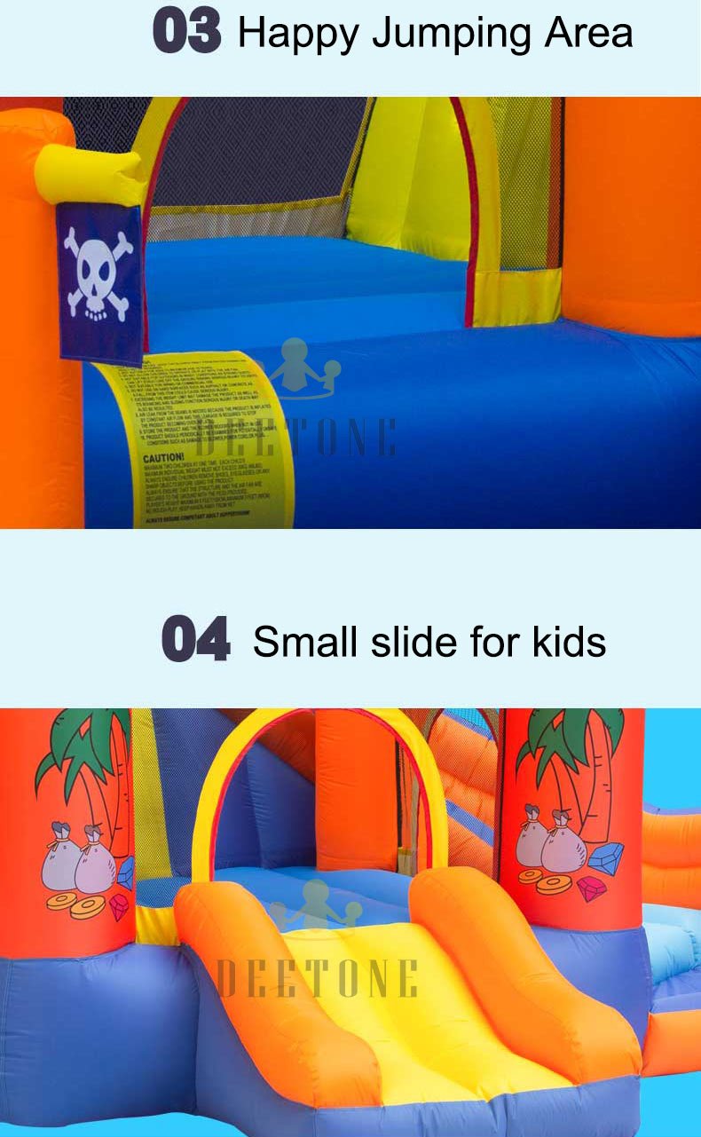 Kids Piratethemed Inflatable Bounce House Castle Slide Ball Pool With Air Blower - 5