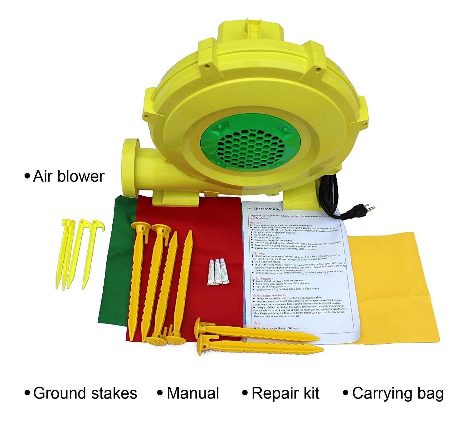 Kids Piratethemed Inflatable Bounce House Castle Slide Ball Pool With Air Blower - 6