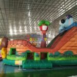 Playground Funny Fun City Giant Inflatable Bouncy Castle Slide Boat Theme Printing - 5