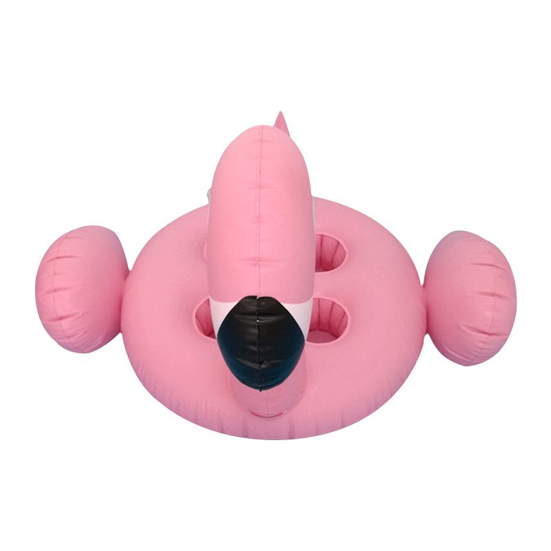 Inflatable Flamingo Pool Float With 4 Cup Holders Beverage Coaster 70x60cm Pink For Adults And Kids - 3 Inflatable Flamingo Pool Float With 4 Cup Holders Beverage Coaster 70x60cm Pink For Adults And Kids - 3