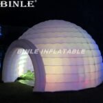 Popular White Disco Led Lighting Inflatable Igloo Dome Tent For Party Events - 3