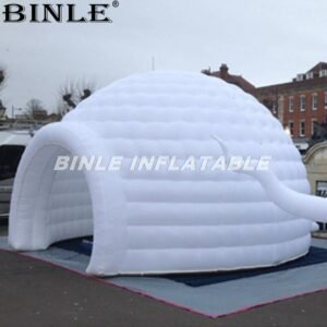 Popular White Disco Led Lighting Inflatable Igloo Dome Tent For Party Events - 2