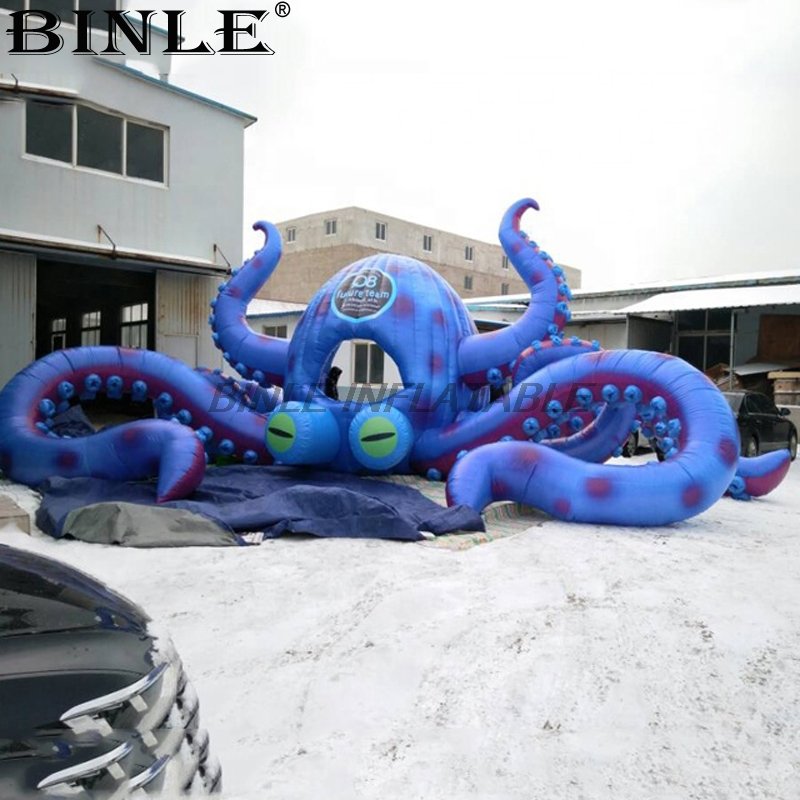 26ft Giant Inflatable Octopus Dome Tent Outdoor Event Stage Decor For Concerts Dj Performances Festivals Durable 8m Tentacles - 1
