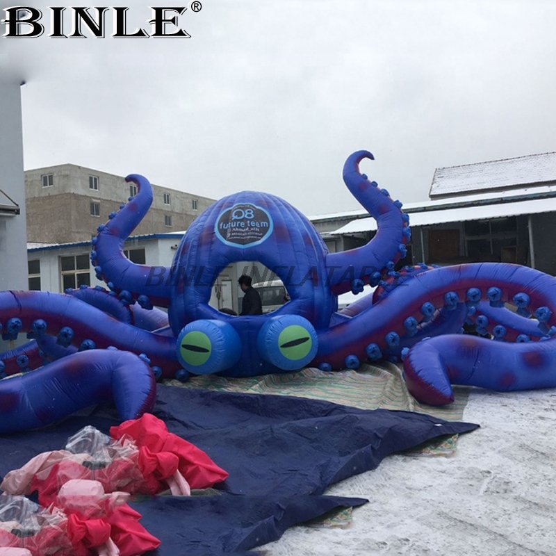 26ft Giant Inflatable Octopus Dome Tent Outdoor Event Stage Decor For Concerts Dj Performances Festivals Durable 8m Tentacles - 2