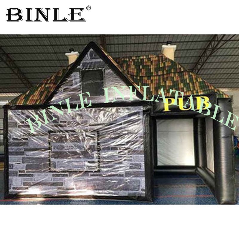 7x4m Giant Inflatable Pub Bar Tent Waterproof Pvc Outdoor Event Party Cabin House Durable And Spacious - 2