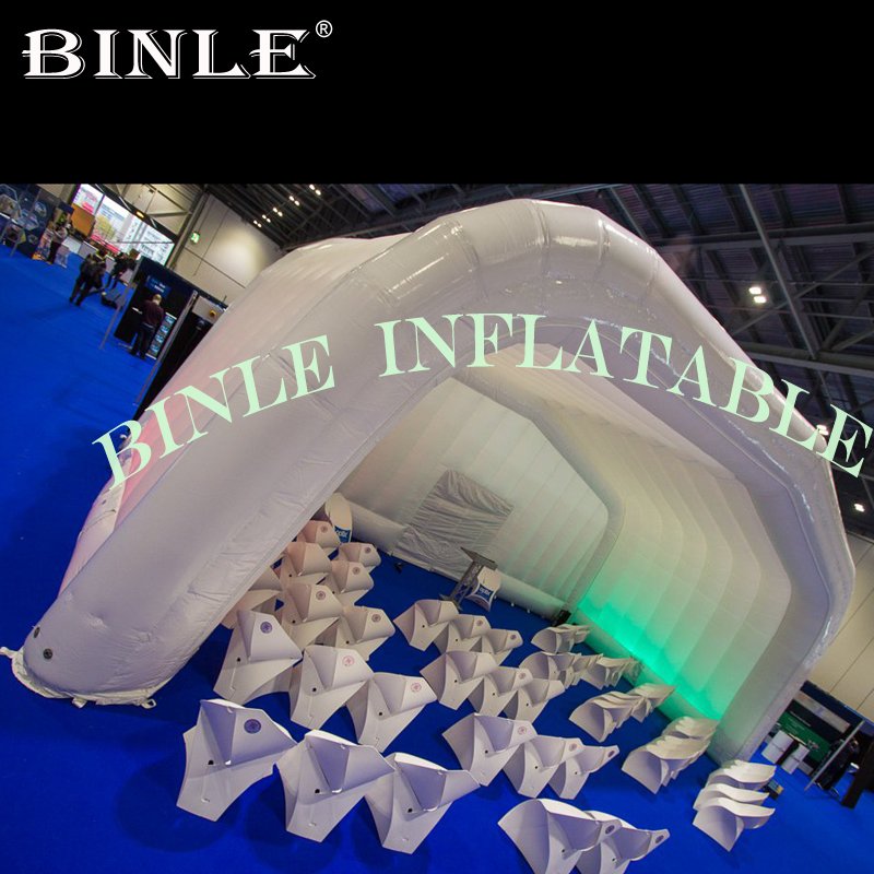 Oxford Portable Ledlit Inflatable Shelter Tent Air Roof Stage Cover For Events Exhibitions Concerts - 2