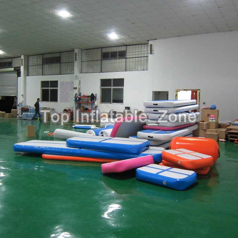 Durable 4x1x01m Inflatable Airtrack Gymnastics Tumbling Mat For Home Yoga Fitness Includes Pump - 12 Durable 4x1x01m Inflatable Airtrack Gymnastics Tumbling Mat For Home Yoga Fitness Includes Pump - 12