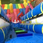 Pro Products Naughty Inflatable Jumping Trampoline Slide Castle Combo Playground Equipments - 4