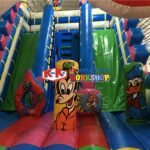 Pro Products Naughty Inflatable Jumping Trampoline Slide Castle Combo Playground Equipments - 6