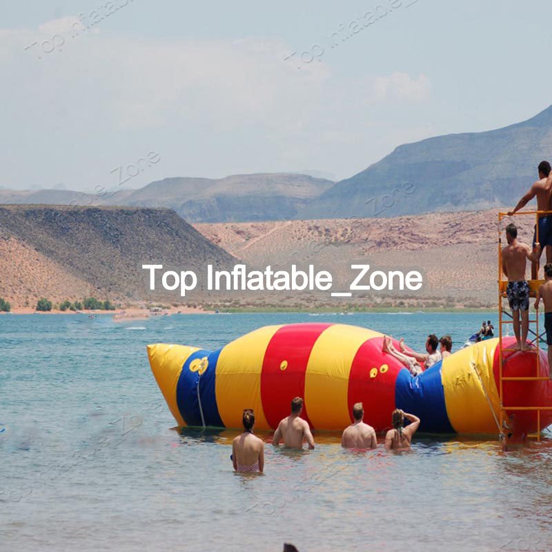 Inflatable Water Blob Jumping Pillow 5x2m Outdoor Water Trampoline Fun Splash Play Bag For Kids Adults - 3