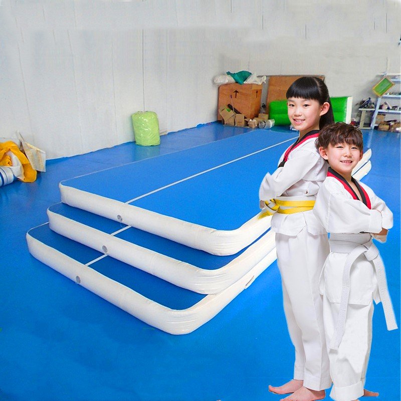 7x1x02m Inflatable Tumble Track Trampoline Air Gymnastics Mat For Home Or Gym Use - 8