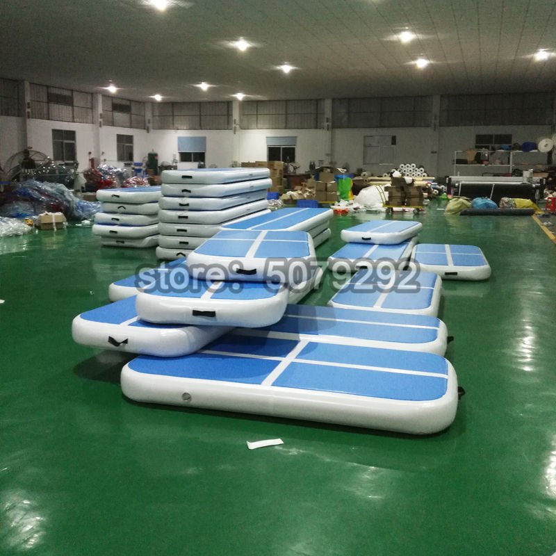 3m Dwf Mini Size Gymnastic Inflatable Air Track Mat Airtrack Trampoline With Pump Promotion - 11