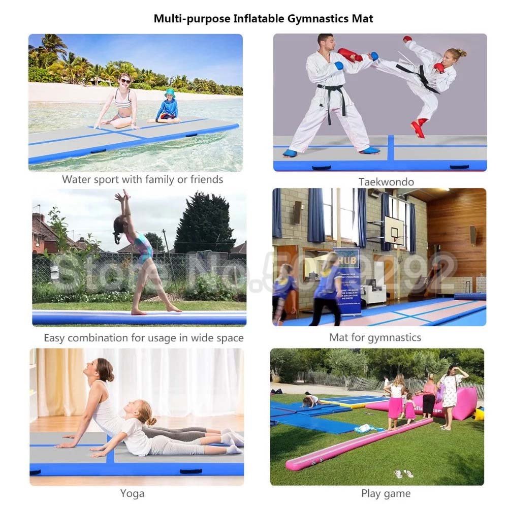 3m Dwf Mini Size Gymnastic Inflatable Air Track Mat Airtrack Trampoline With Pump Promotion - 1