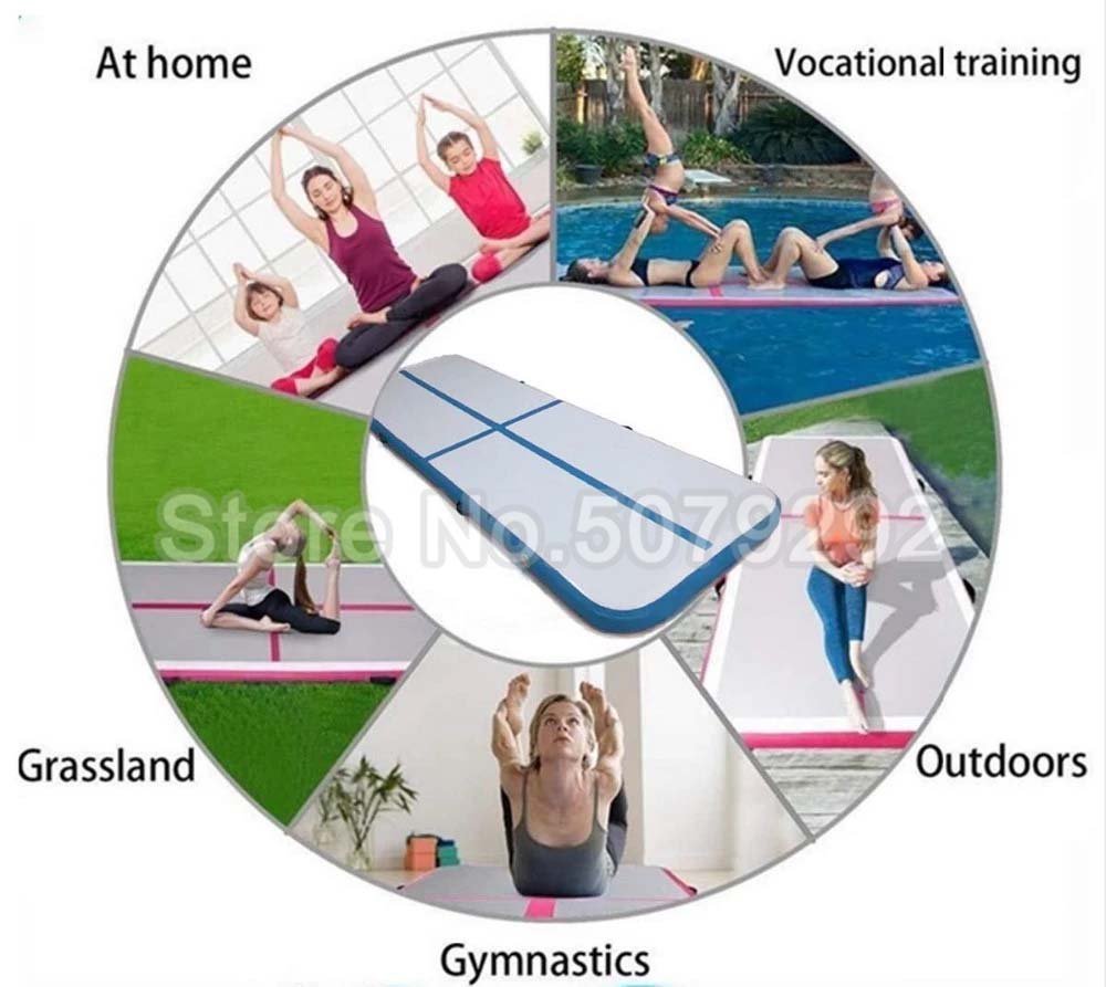 3m Dwf Mini Size Gymnastic Inflatable Air Track Mat Airtrack Trampoline With Pump Promotion - 2