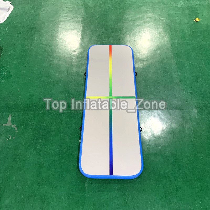 3m Inflatable Gymnastics Mat Rainbow Line Air Track Tumbling Training Floor Pump For Athletes - 5