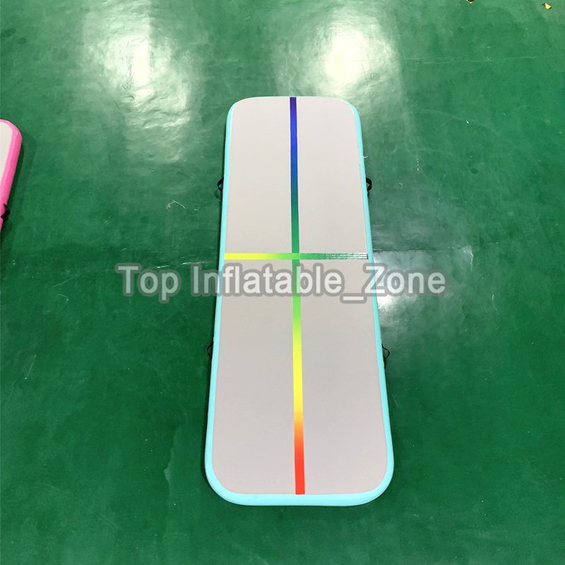 3m Inflatable Gymnastics Mat Rainbow Line Air Track Tumbling Training Floor Pump For Athletes - 6