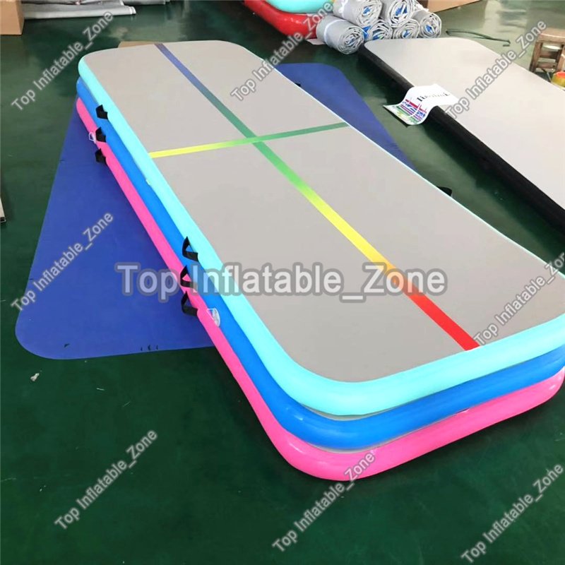 3m Inflatable Gymnastics Mat Rainbow Line Air Track Tumbling Training Floor Pump For Athletes - 17