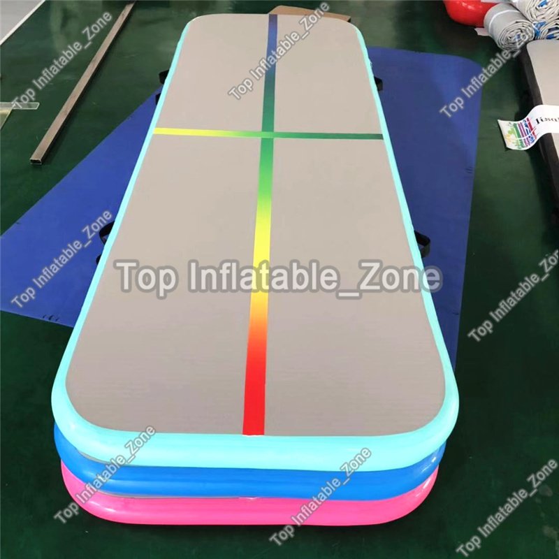 3m Inflatable Gymnastics Mat Rainbow Line Air Track Tumbling Training Floor Pump For Athletes - 18