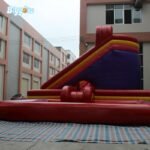 Pvc Inflatable Slide Pool Water Combo Amusement Park - 4