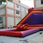 Pvc Inflatable Slide Pool Water Combo Amusement Park - 5