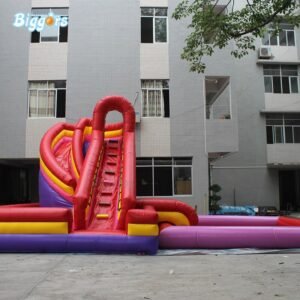 Pvc Inflatable Slide Pool Water Combo Amusement Park - 2