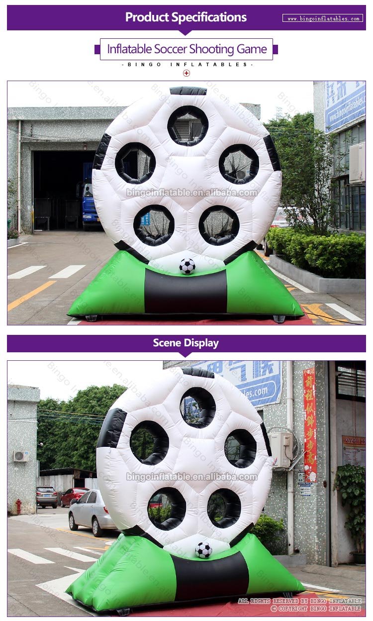 31m High Pvc Inflatable Soccer Dart Board Football Goal With 5 Target Holes Toy - 1 31m High Pvc Inflatable Soccer Dart Board Football Goal With 5 Target Holes Toy - 1