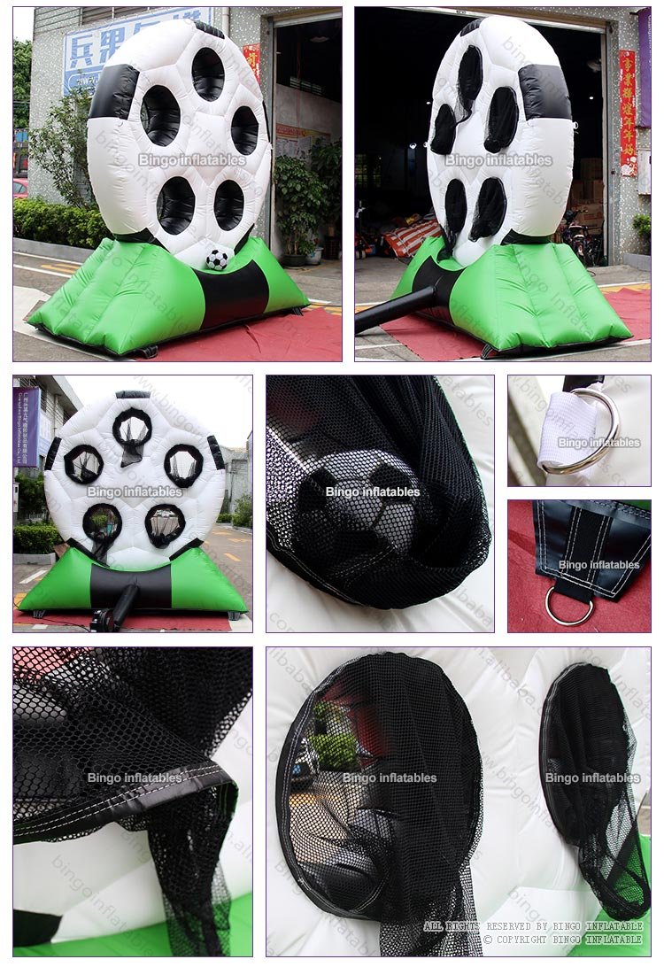 31m High Pvc Inflatable Soccer Dart Board Football Goal With 5 Target Holes Toy - 2 31m High Pvc Inflatable Soccer Dart Board Football Goal With 5 Target Holes Toy - 2
